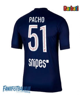 Paris Saint-Germain Willian Pacho #51 Tricou Fotbal Replică 2025-26 Barbati Acasa